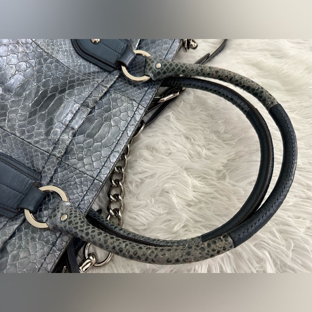 Coach 17551 Exotic Embossed Python Leather Sierra Carryall Bag Handbag Rare HTF - Picture 10 of 13